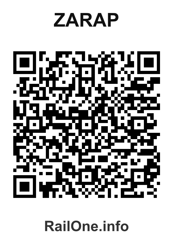 RailOne QR Code for Zarap station