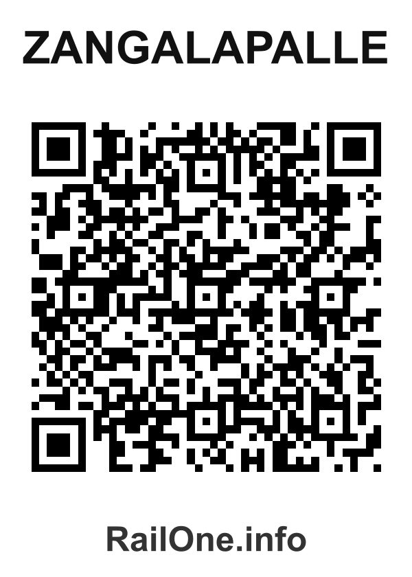RailOne QR Code for Zangalapalle station