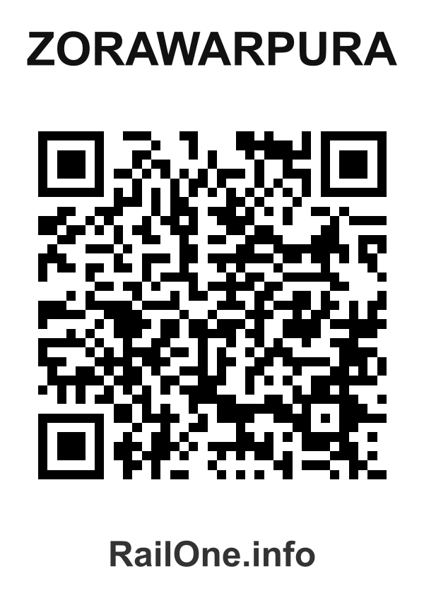 RailOne QR Code for Zorawarpura station
