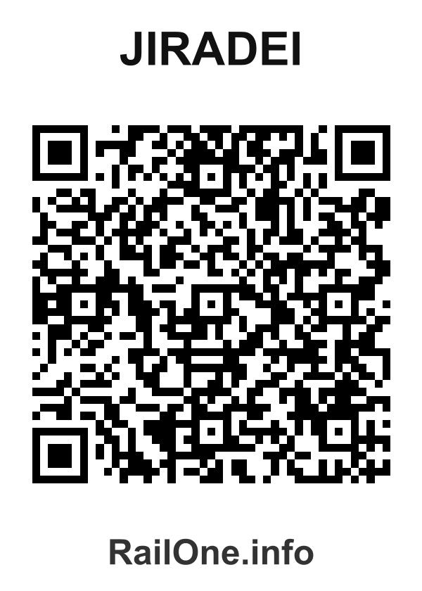 RailOne QR Code for Jiradei station